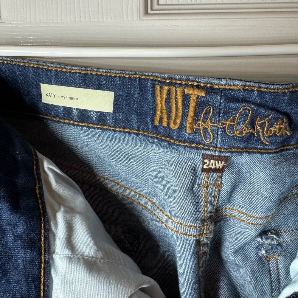 Kut From The Kloth Jeans Katy Boyfriend Denim Plus Size 24 W - Picture 7 of 7